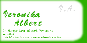 veronika albert business card